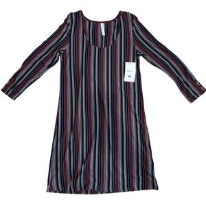 RVCA Tare vertical striped dress